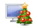 Christmas web site decoration