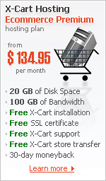 X-Cart hosting: Ecommerce Premium plan