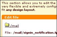 Customizable e-mail notifications/invoices