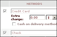 Ability to define a surcharge for any payment method