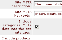Search engine optimization options group