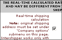 Real-time USPS, FedEx and UPS shipping calculation