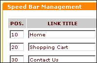 Customizable heading tabs