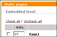 The possibility to find, create and modify static HTML pages