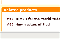 Related products, up selling and cross-selling products