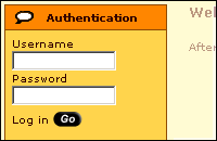 Password-protected administrative access