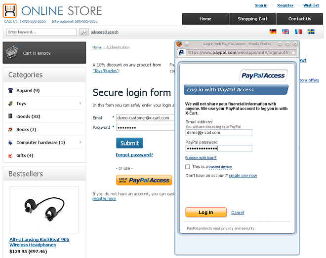 PayPal Access