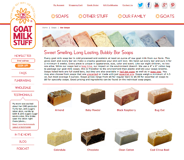 Goat Milk Stuff XCart