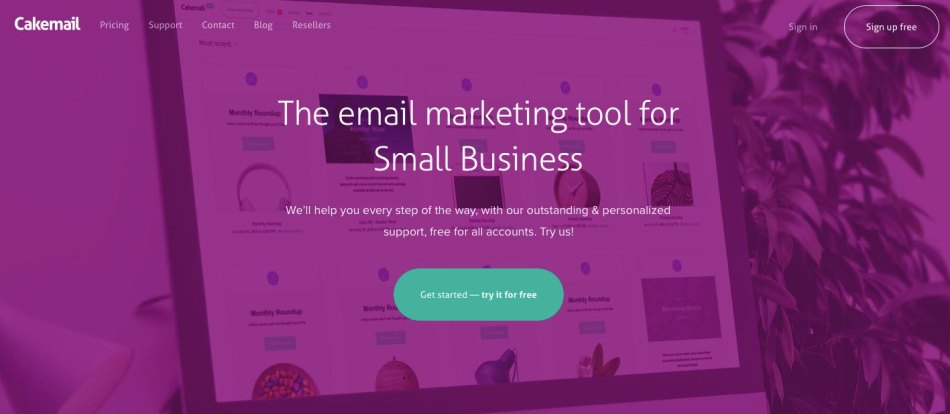 CakeMail email marketing software