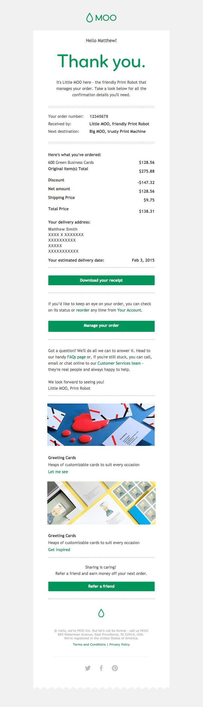 Order confirmation emails that convert: best practices and examples