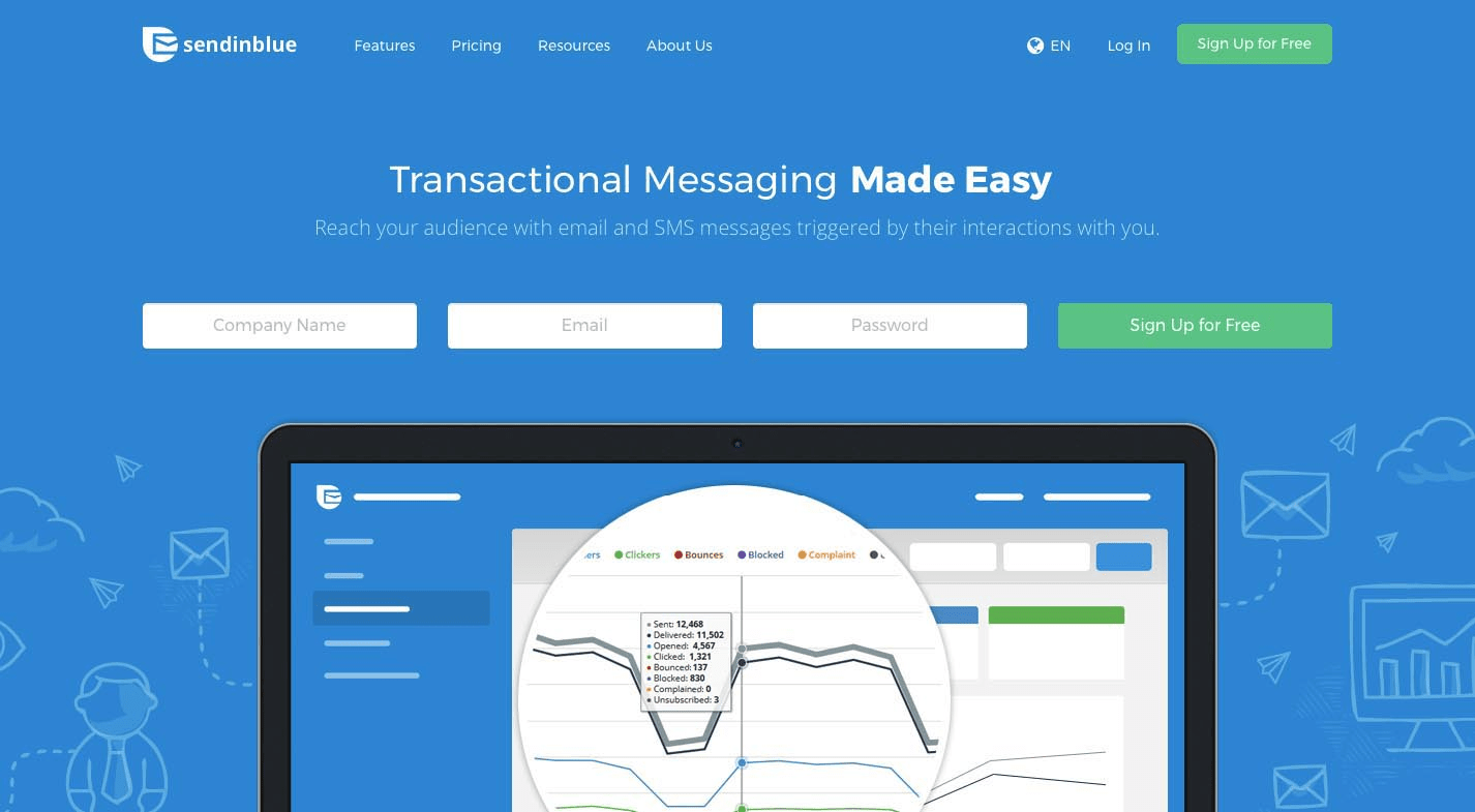 Sendinblue transactional email tool