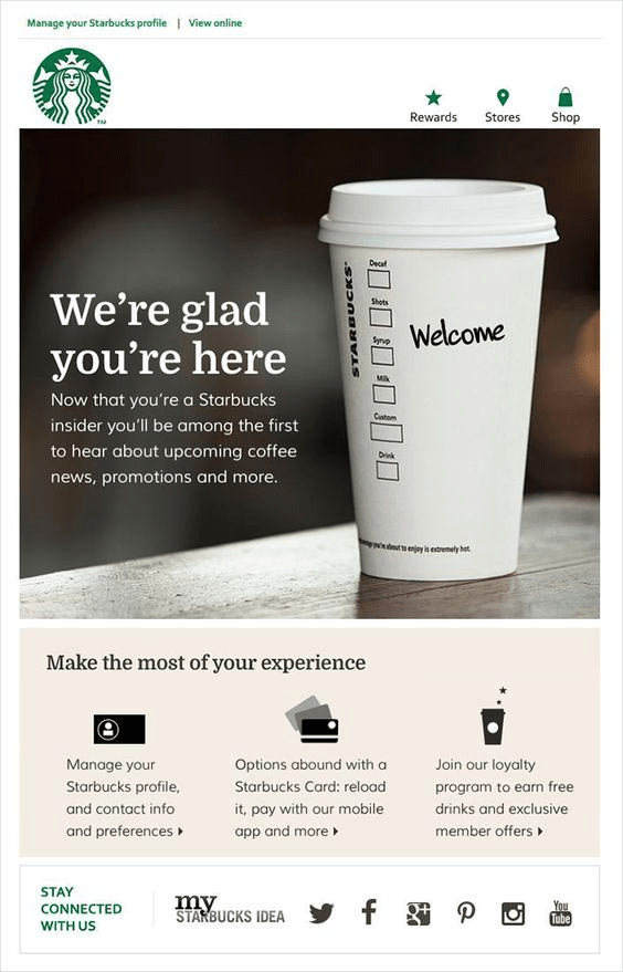 Starbucks social media