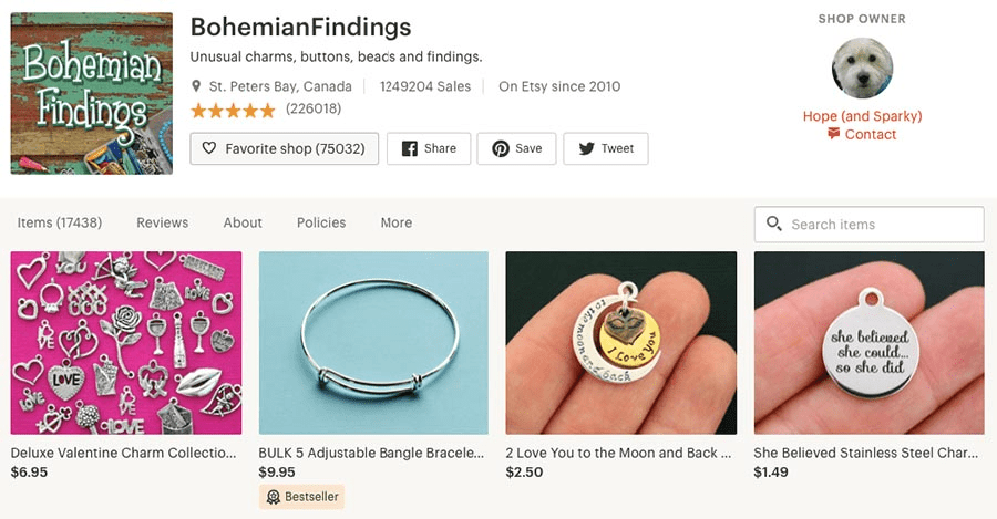 Jewelry on Etsy