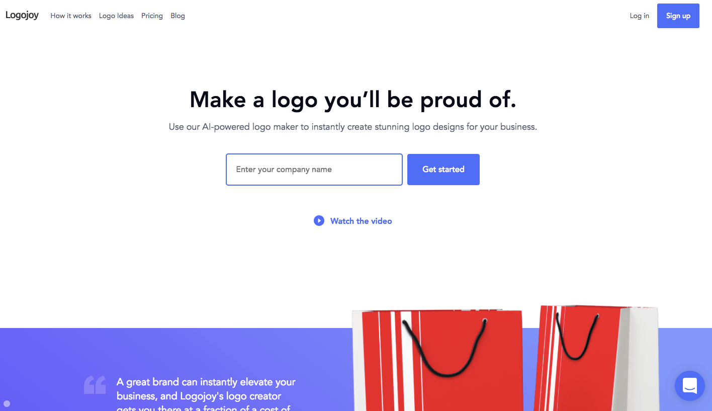 Logojoy logo maker