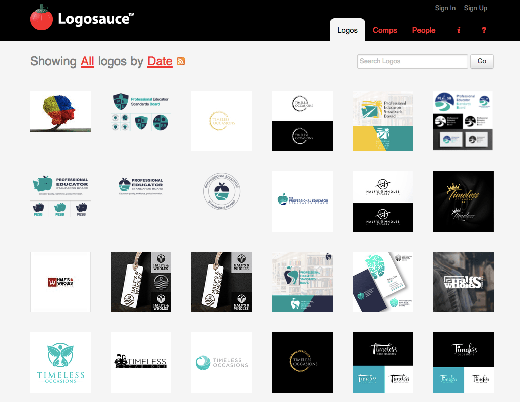 Logosauce logo inspiration site