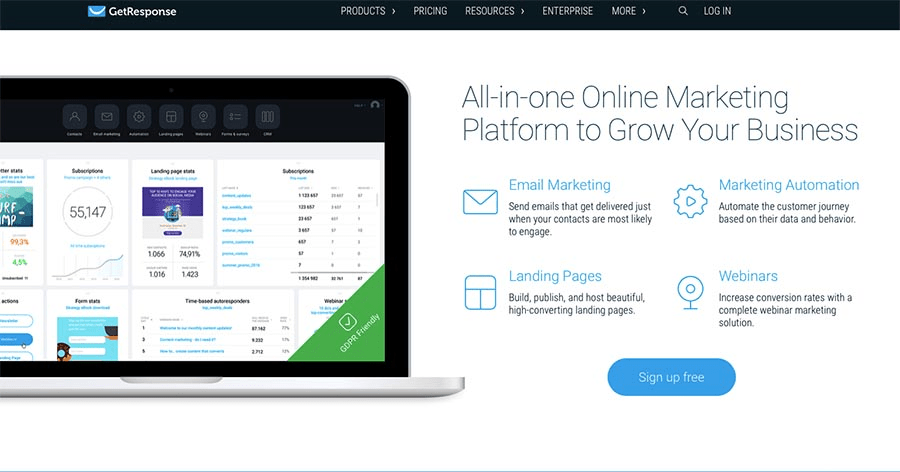 GetResponse email marketing software