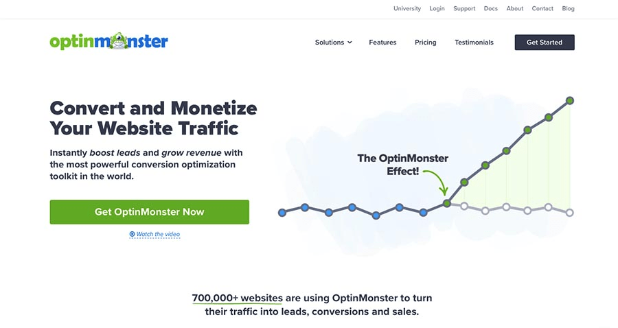 Optinmonster email marketing software