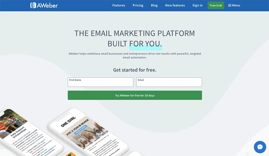 Aweber email marketing tool