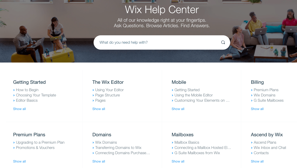 Wix Help Center