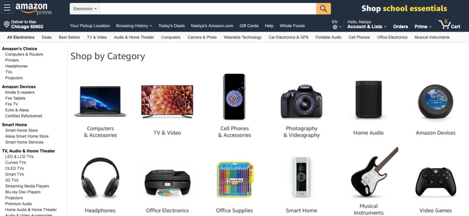 Amazon electronics