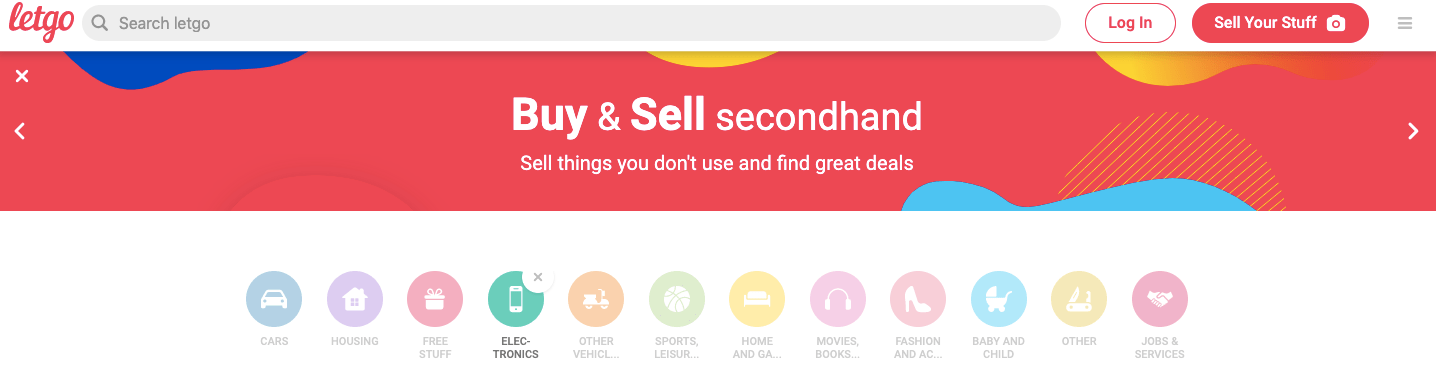 Letgo buy and sell secondhand electronics