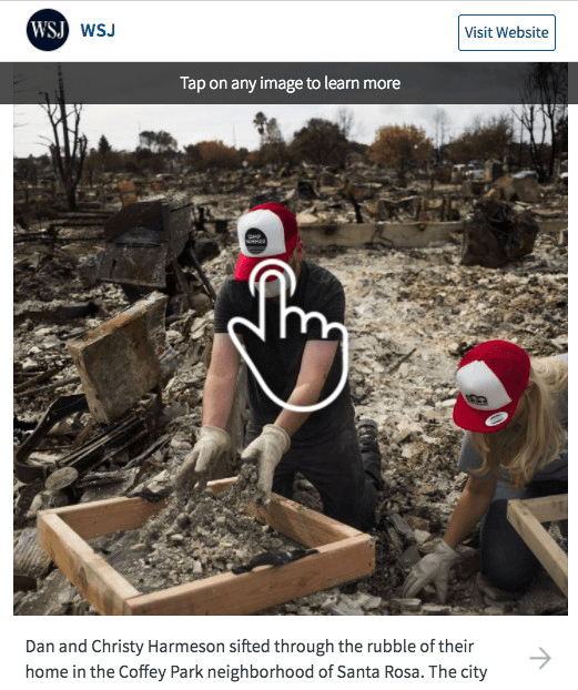 Clickable element