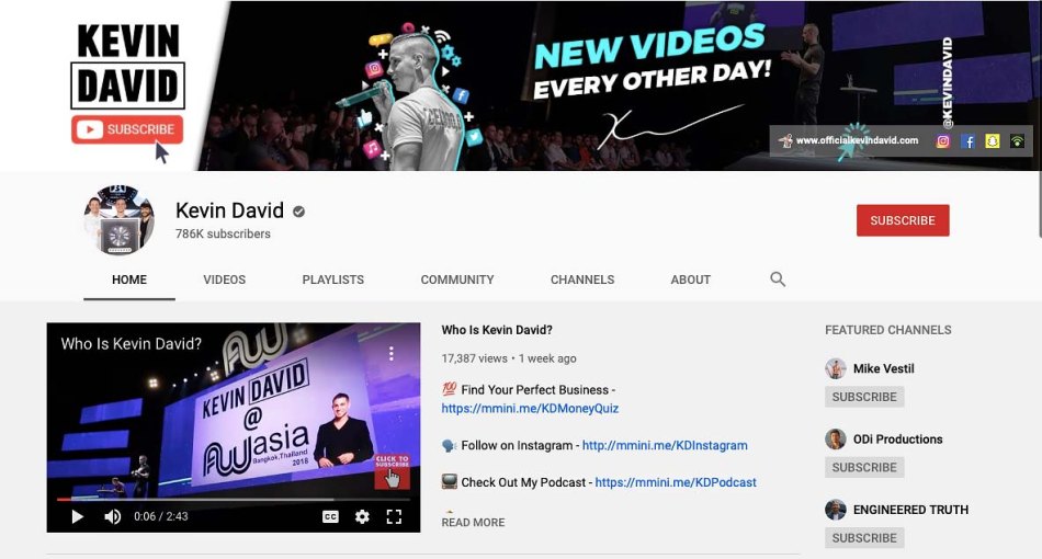 Kevin David Social Media Marketing Video Blog