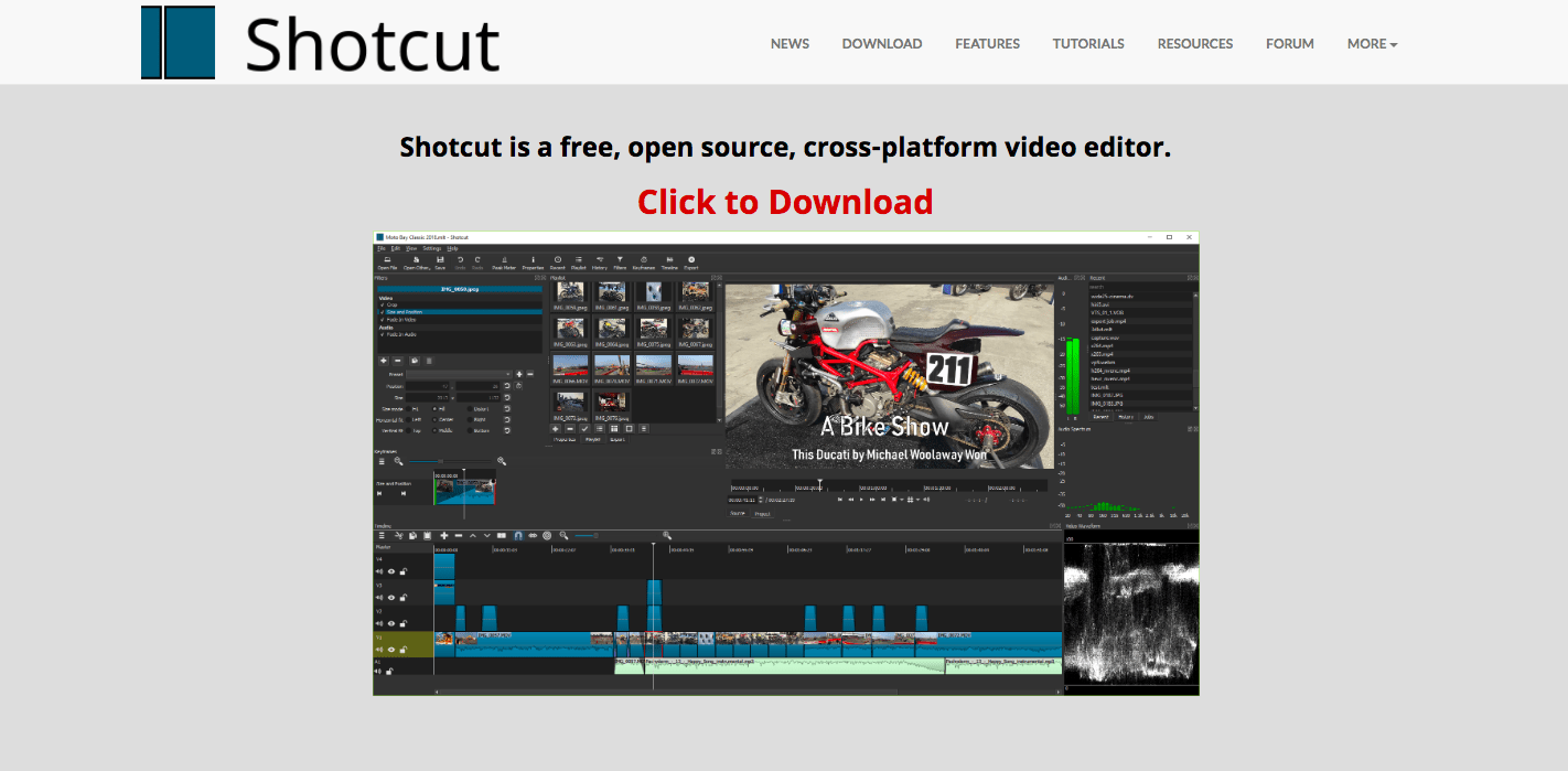 Shotcut Video Editing Software