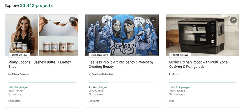 How to find a product on Kickstarter