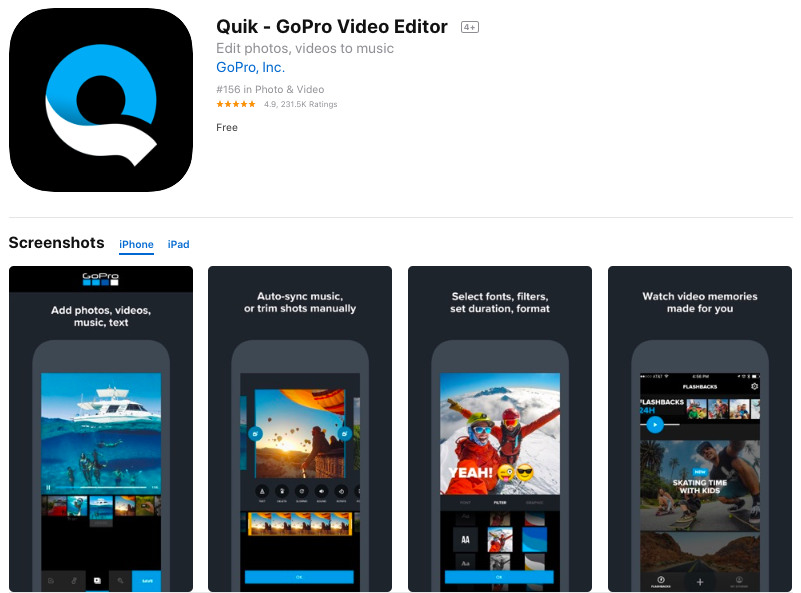 quik video editing app
