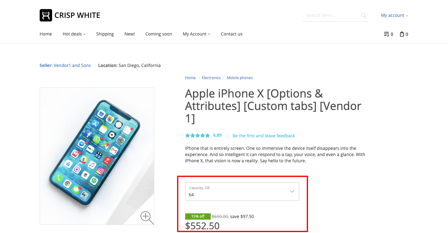 Sale Prices for Product Variants