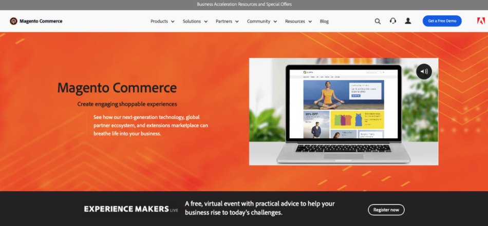 Magento eCommerce shopping cart