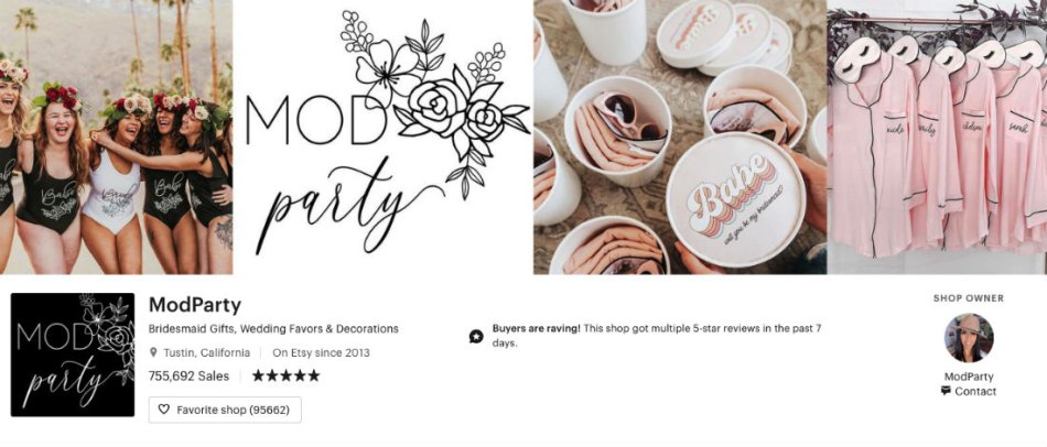 ModParty Etsy Store