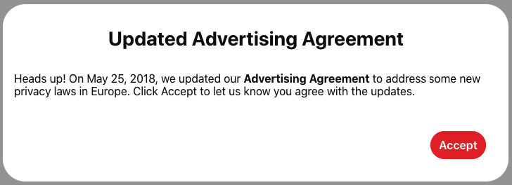 Advertising Agreement Pinterest