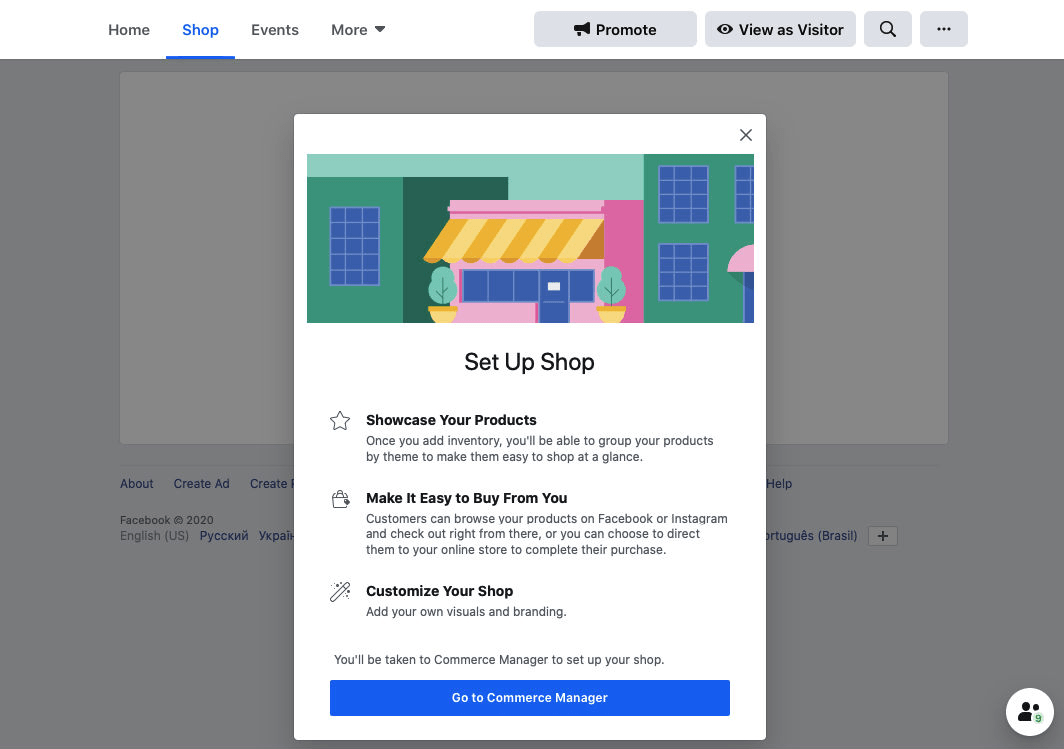 Set Up Shop on Facebook