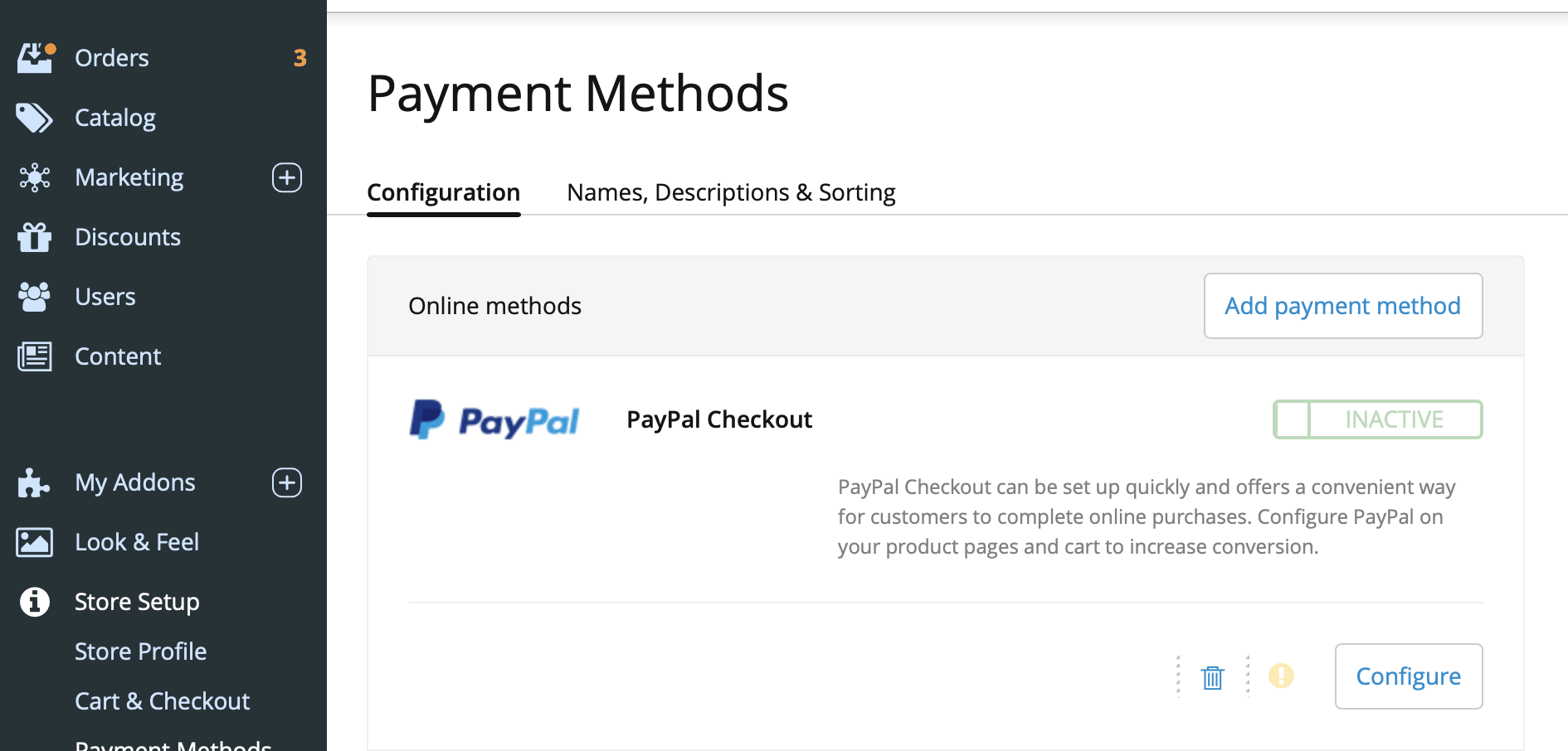 Payment Methods