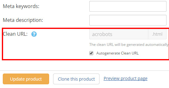 Autogenerate Clean URL