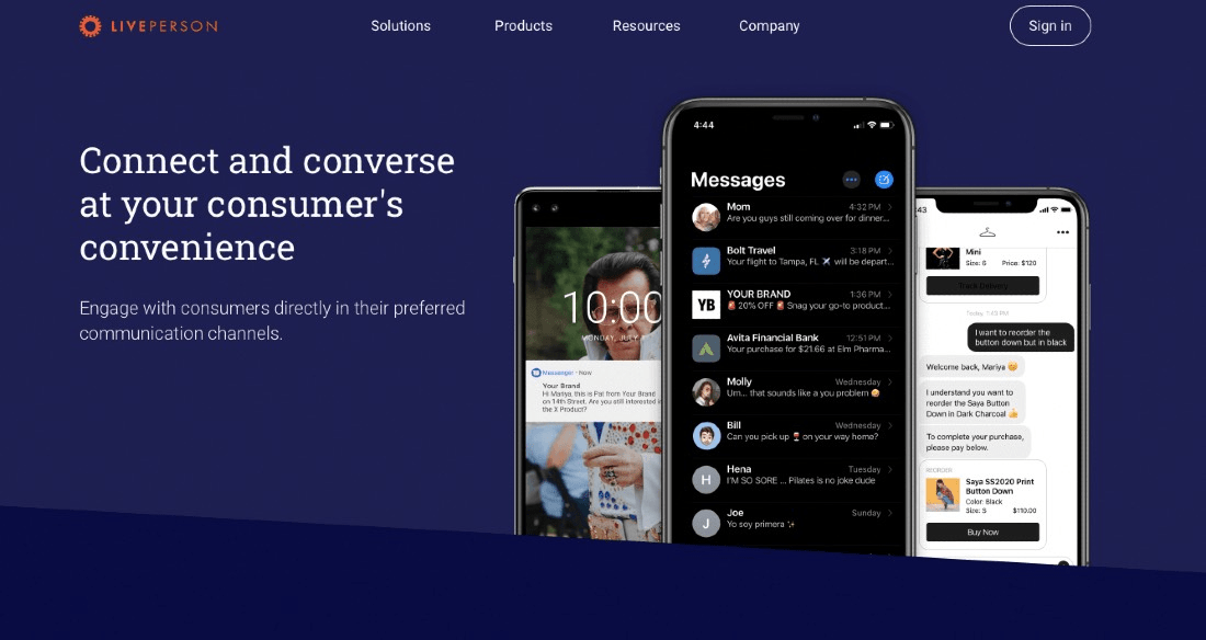 LivePerson Messaging App For Omnichannel Engagement