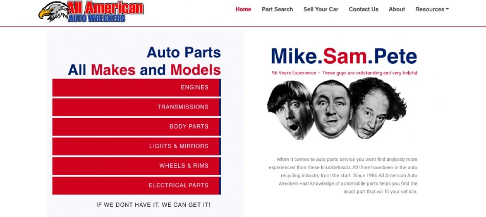 Get excellent support with All American Autowreckers