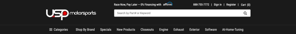 USPMotorsports search bar