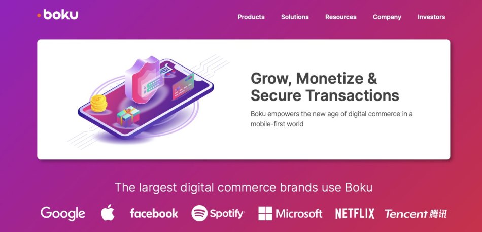 Boku cardless payment processpr