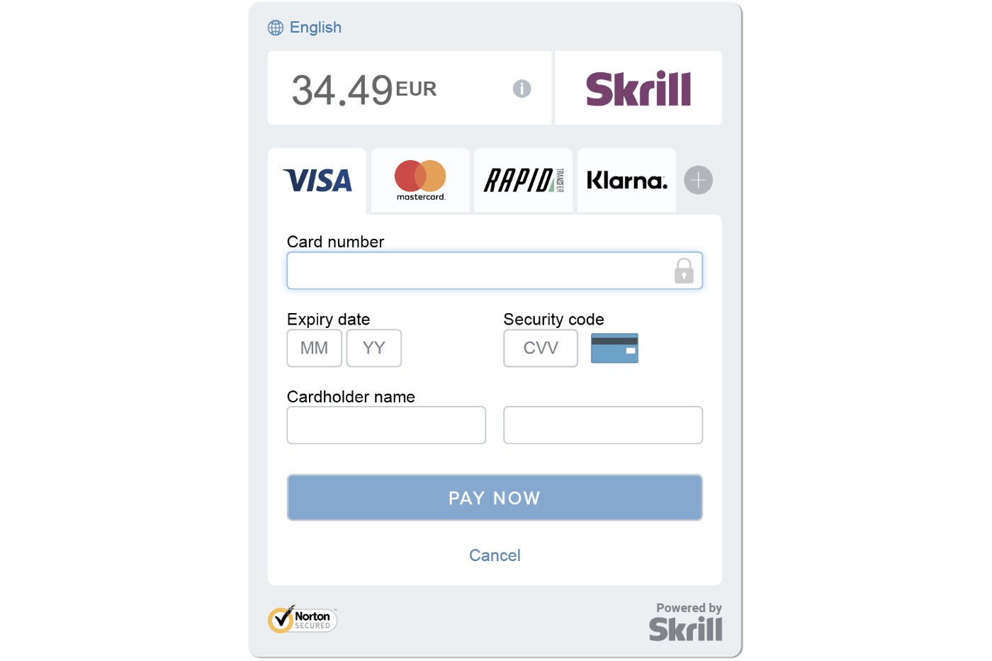 Skrill Multi-Currency app