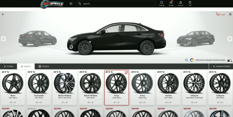 Visualizer on Best Wheels Direct website