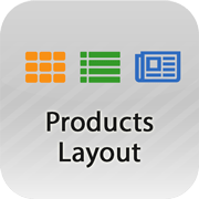 Products page layout