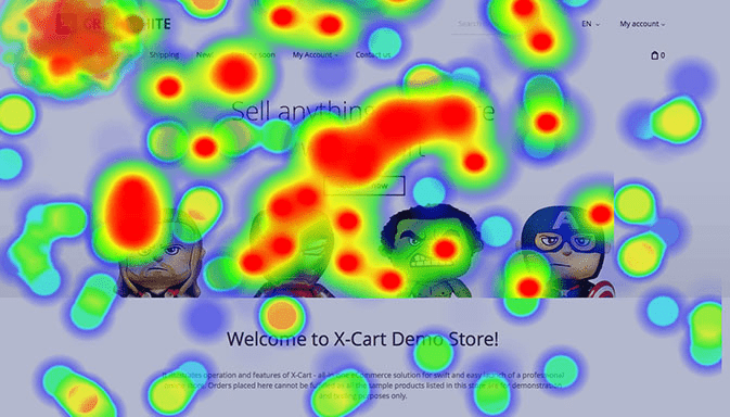 Heat map by CrazyEgg