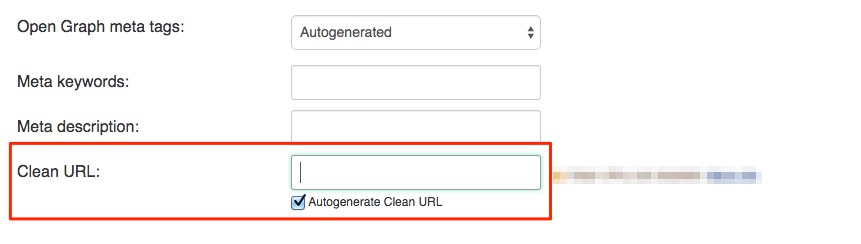edit clean URLs edit clean URLs
