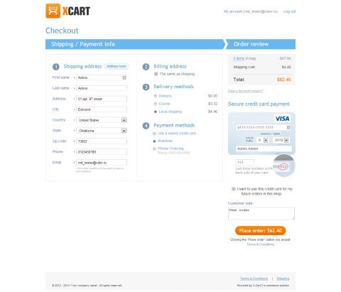 X-Cart 5 iFrame checkout via X-Payments