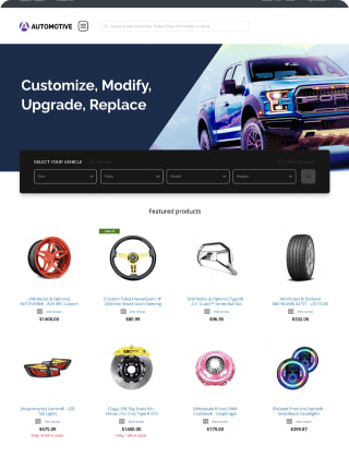 Motorcycle store template