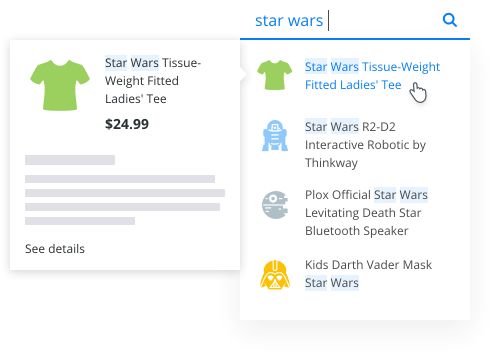 Autocomplete and real-time suggestions demonstration