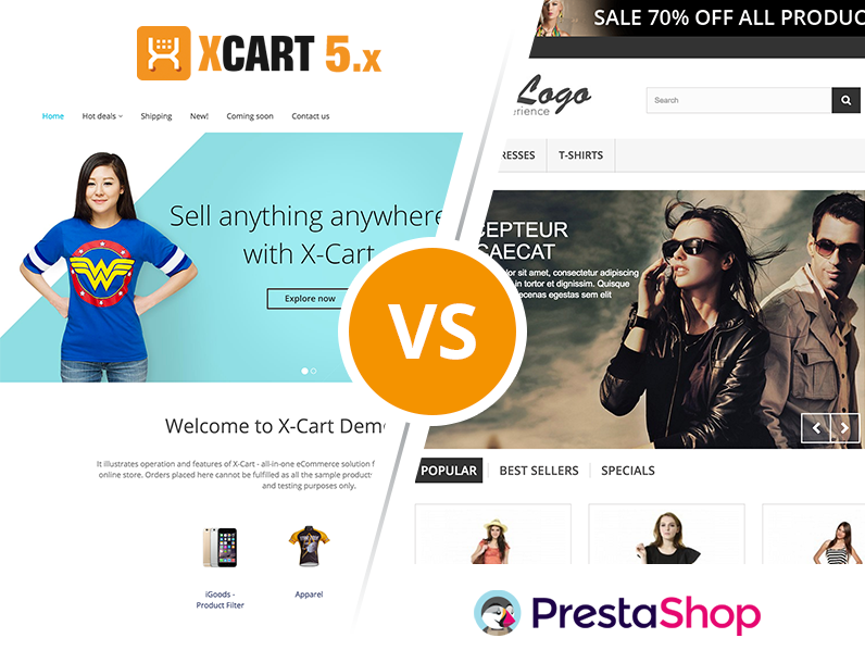 X-Cart v.5 and PrestaShop comparison: which one to choose?